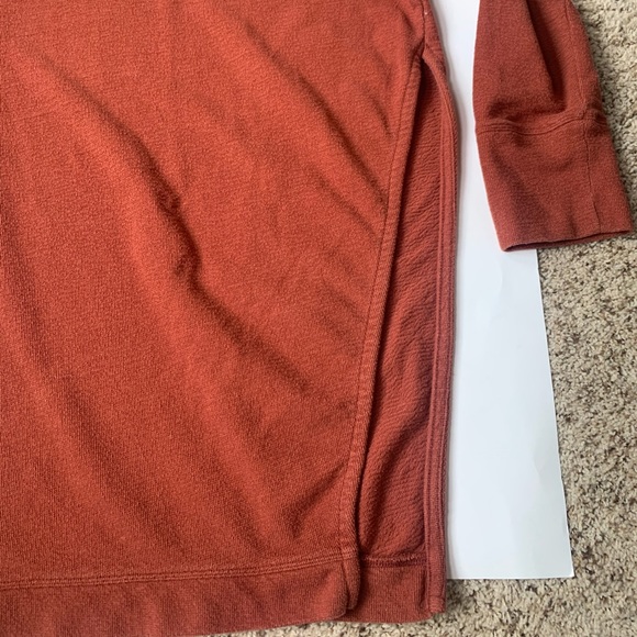 Free People beach tunic sweater side slit sz M - Picture 4 of 5